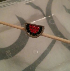 Sterling silver watermelon bead
